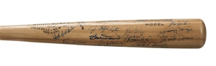 Hall of Famer Multi-Signed Bat with 22 Signatures – Many Deceased 